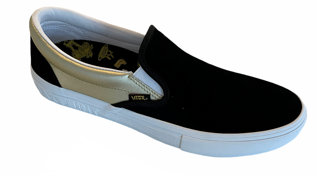 Vans Shake Junt Slip On Pro Black Gold 